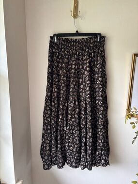 Rylee & Cru Floral Tiered Maxi Skirt